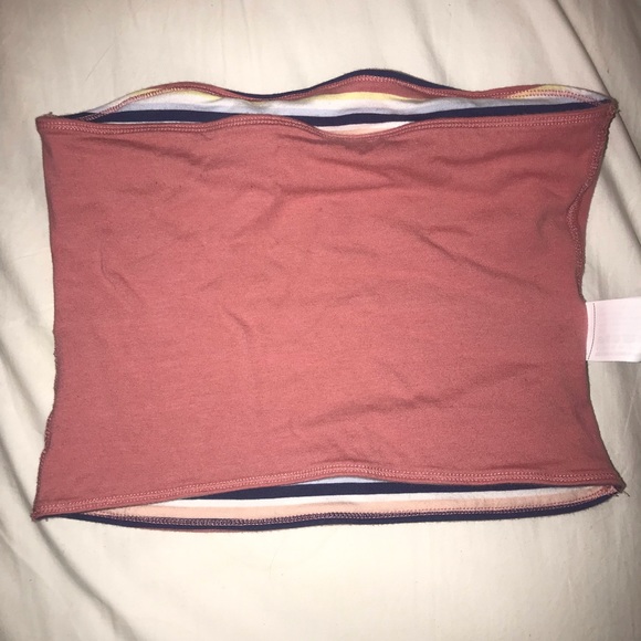 Hollister reversible striped tube top, size medium - Picture 4 of 5